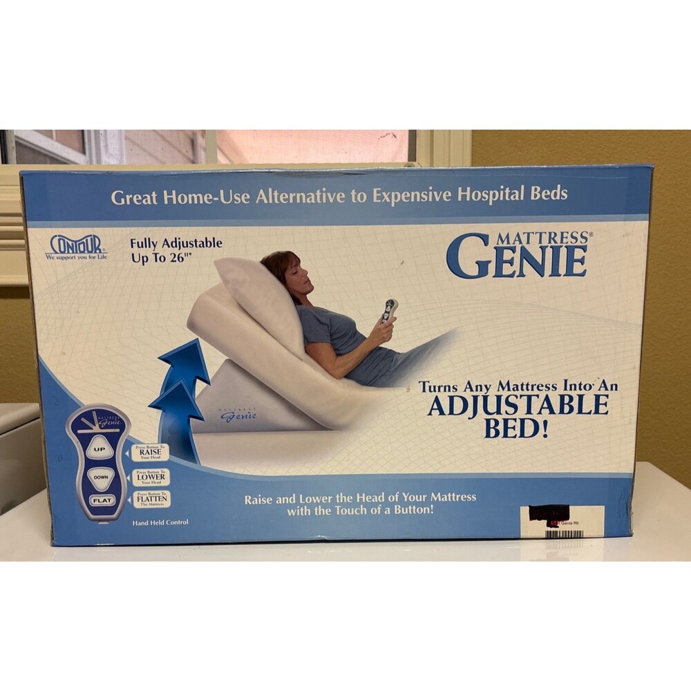 Contour Mattress Genie Adjustable Electric Bed Wedge TWIN Size NEW